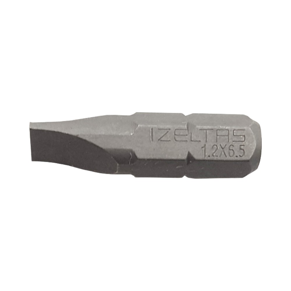 İzeltaş Düz Bits Uç 1.2X6.5 (25 Mm)